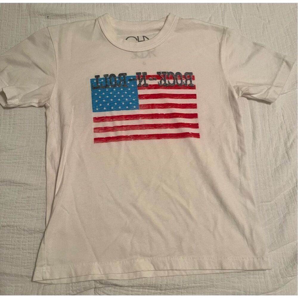 Chaser Kids USA American Flag Rock and Roll T-Shirt NEW